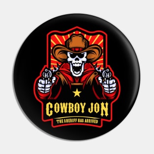 COWBOY JON BRABHAM Pin