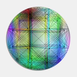 Multi-colored parallelepiped. Pin