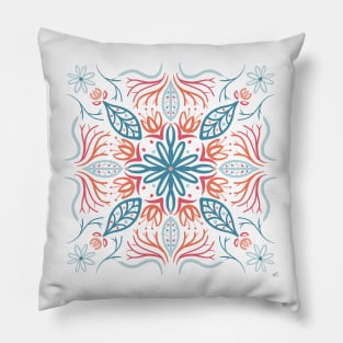 Flower Mandala Summertime Pillow