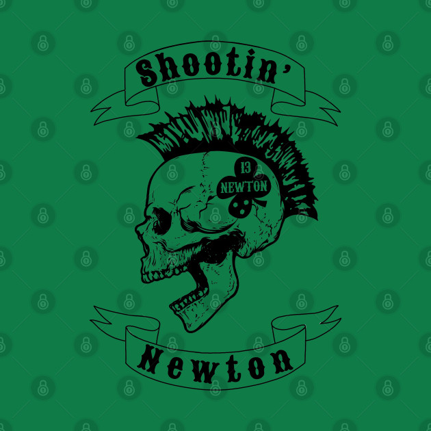 Shootin’ Newton (Black Skull) by knightwatchpublishing