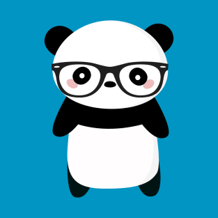 Kawaii Nerdy Panda T-Shirt T-Shirt