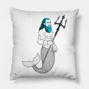 Poseidon trident fork Pillow