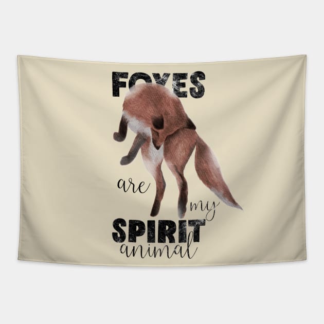 Spirit Animal Fox Tapestry by Lucia