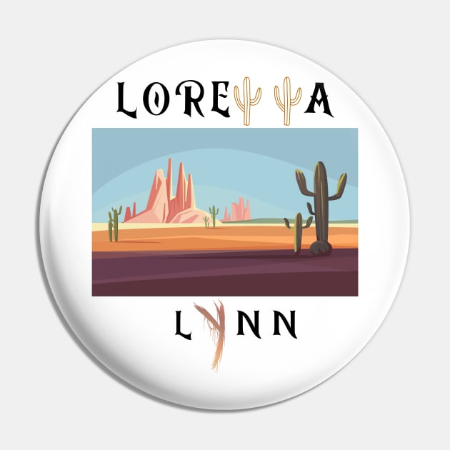Vintage Loretta Lynn Pin by Nomad ART