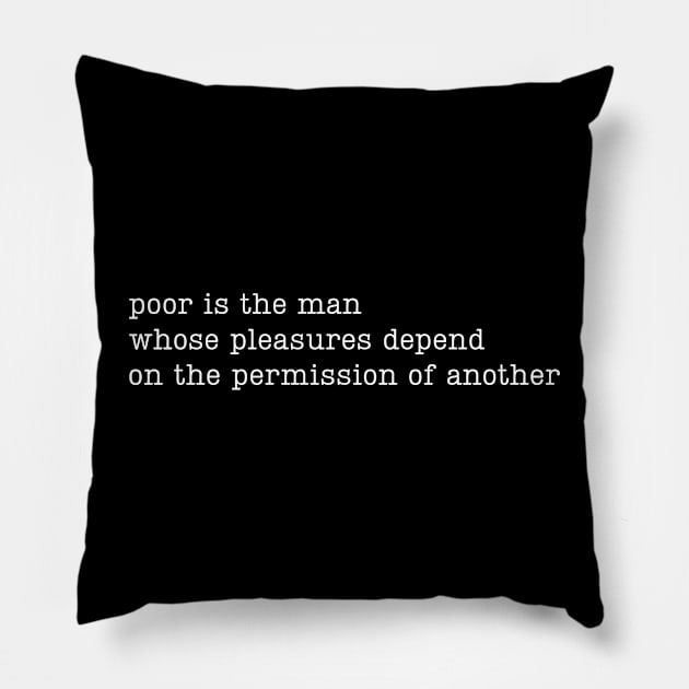 Madonna Justify My Love "Poor Is The Man" Pillow by HDC Designs