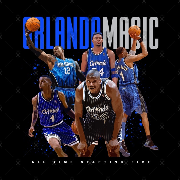 Orlando Magic All Time Starting Five by Juantamad