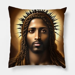 African American Jesus Pillow