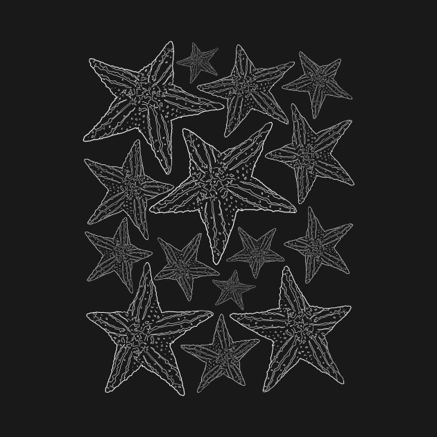 Starfish in Darkness by paintchips