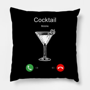 Cocktail is Calling Pillow