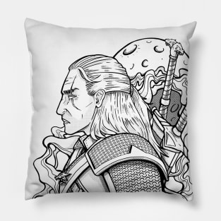 White Wolf Pillow