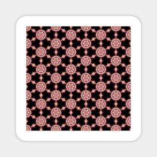 Abstract Geometric Flower Pattern Magnet