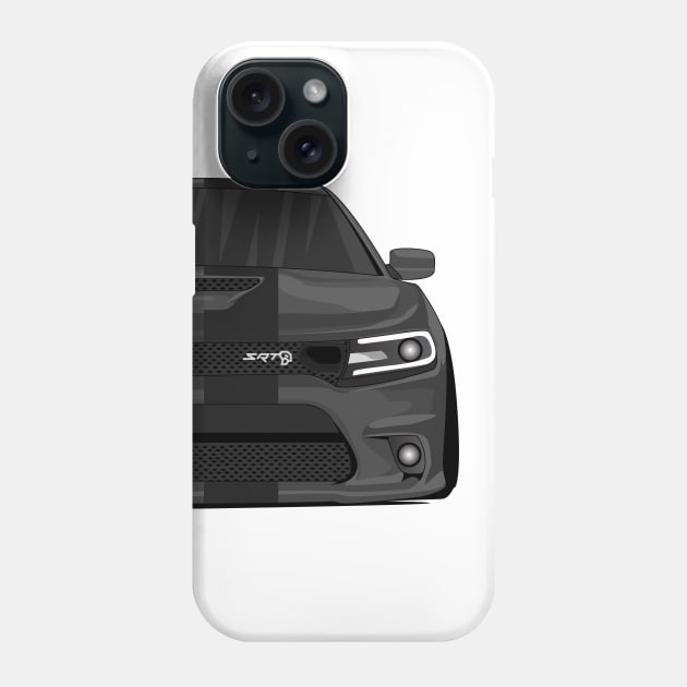 DODGE CHARGER DARK-GREY Phone Case by VENZ0LIC