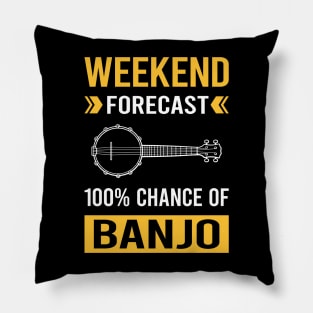 Weekend Forecast Banjo Banjoist Pillow