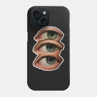 vintage eye art sticker Phone Case