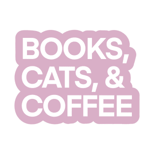 Books, Cats, and Coffee T-Shirt