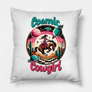 Cosmic Cowgirl Pillow