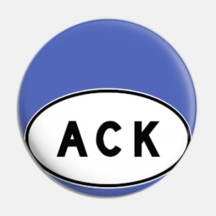 ACK - Nantucket Memorial Airport - FAA Code Pin