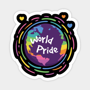 World Pride t-shirt Gay Pride Month Shirt Tee Gift Magnet