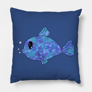 Blue Fish Pillow