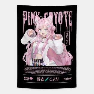 Pink Coyote Tapestry