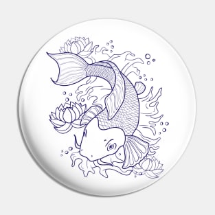 Koi fish Pin