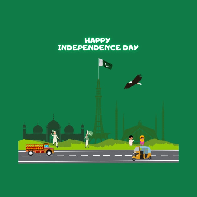 Happy Independence Day Pakistan by Quotigner