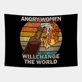 Angry women will change the world Tapestry