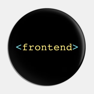 Front End Programmer T-Shirt Pin