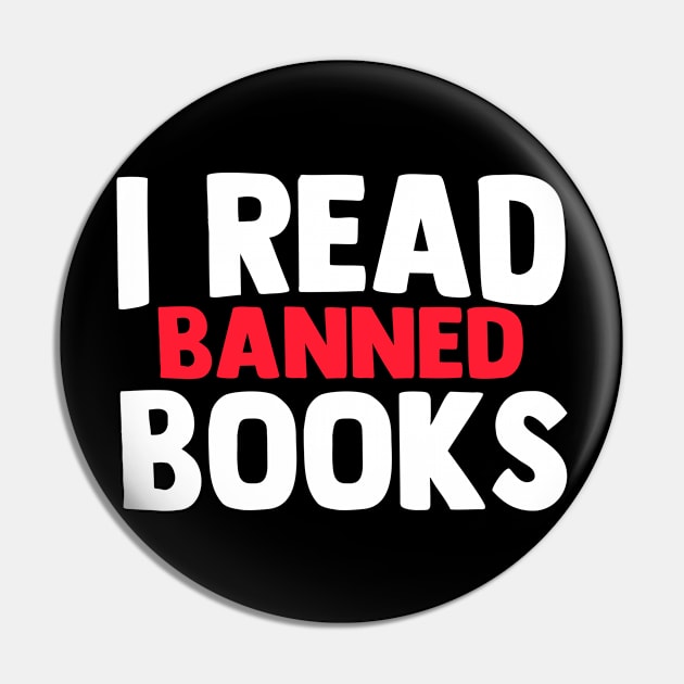 I Read Banned Books Pin by TIHONA