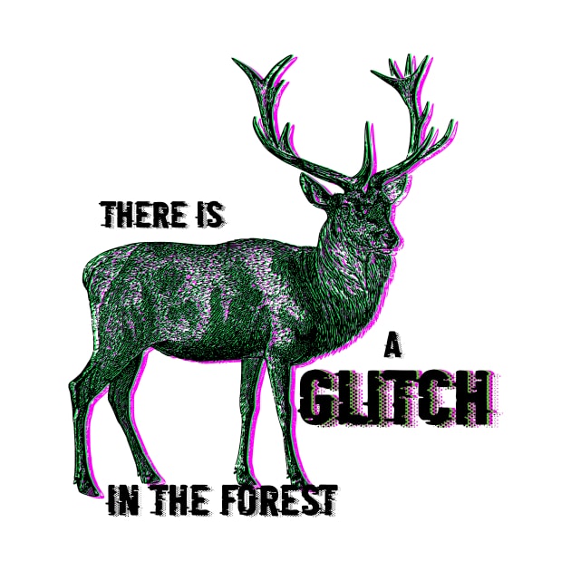 Gliched Deer by emma17