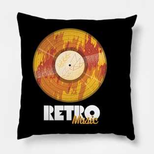 Vintage Retro Music Lover 4 Pillow