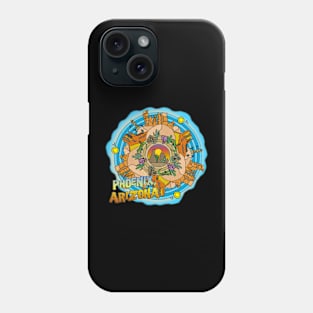 Phoenix, Arizona Desert Southwest Themed Mandala Phone Case