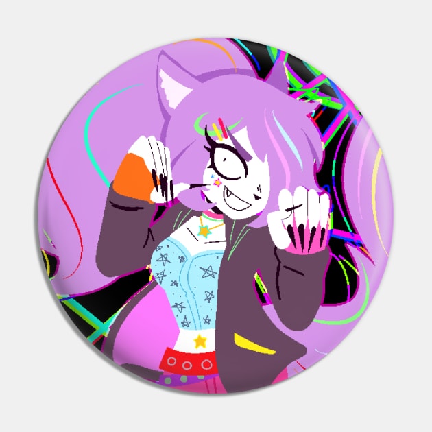 Scene Queen Zapara Pin by arcadekitten