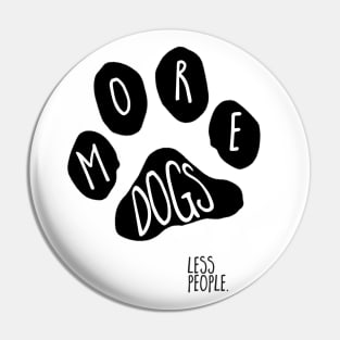 paw print (more dogs, less people) Pin