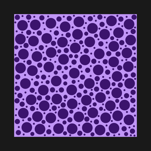 Random Polka Dots in Purples by Whoopsidoodle