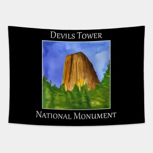 Devils Tower National Monument near Moorcroft Wyoming Tapestry