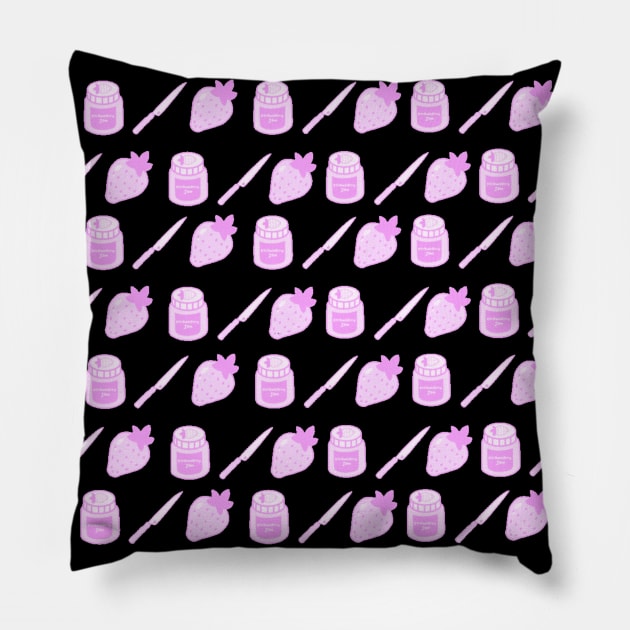 strawberry jam Pillow by WitchyAesthetics