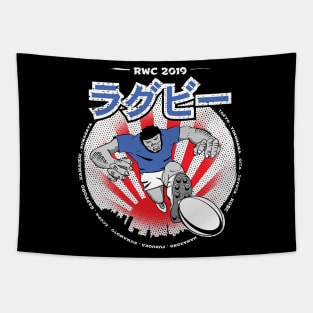 Manga Rugby Player Japan 2019 Tapestry