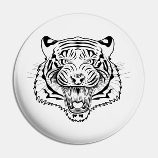 Angry Tiger Pin