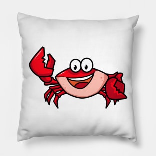 Crab Cartoon Pillow