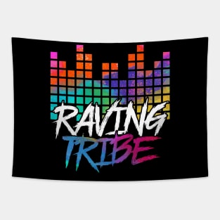 Raving Tribe DJ Hardcore Techno Party Tapestry