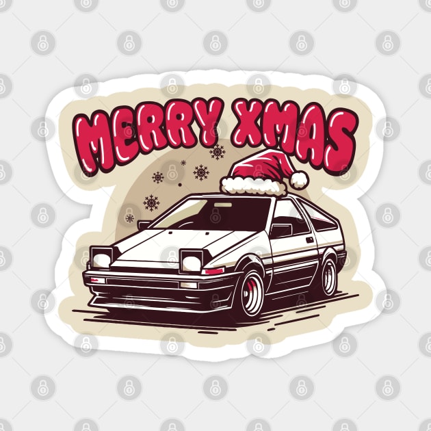 TRUENO 86 MERRY CHRISTMAS EDITION Magnet by Gab Designs Stuff