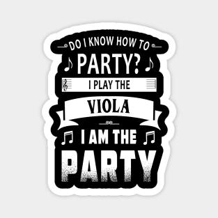 Viola player party Magnet