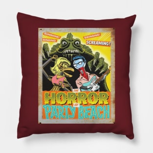 Mystery Science Rusty Barn Sign 3000 - Horror of Party Beach Pillow