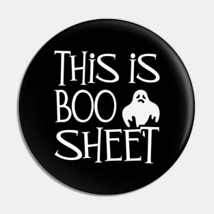 This Is Boo Sheet - Halloween Boo Boo Sheet Ghost Costume Pin