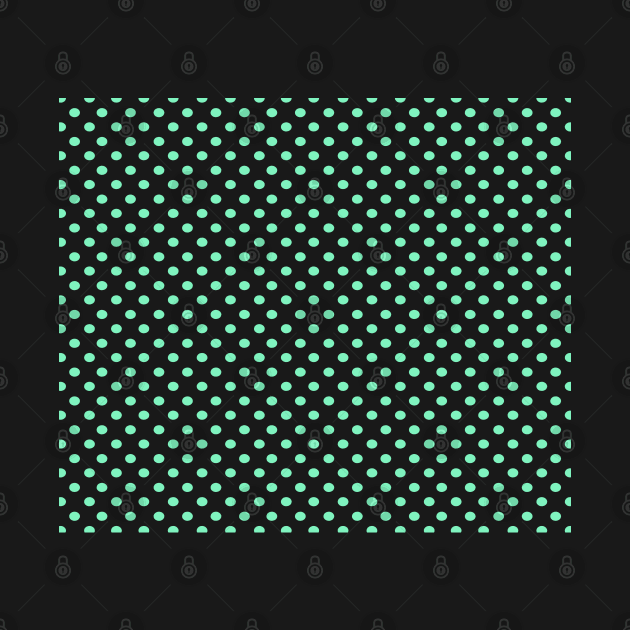 Mint Green Polka Dot Pattern by CraftyCatz