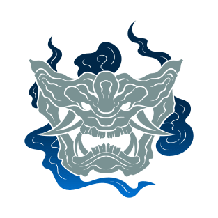 The great Oni Mask 2 - Yabisan - Vector Style T-Shirt