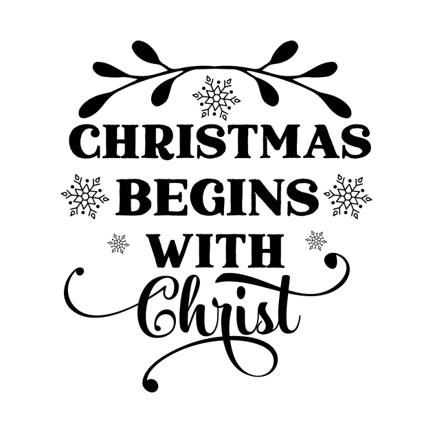 Christmas begins with Christ by Marilineandco