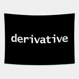 Derivative Typography White Text Tapestry