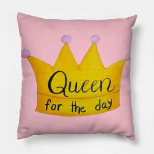 Queen for the Day Crown Pillow